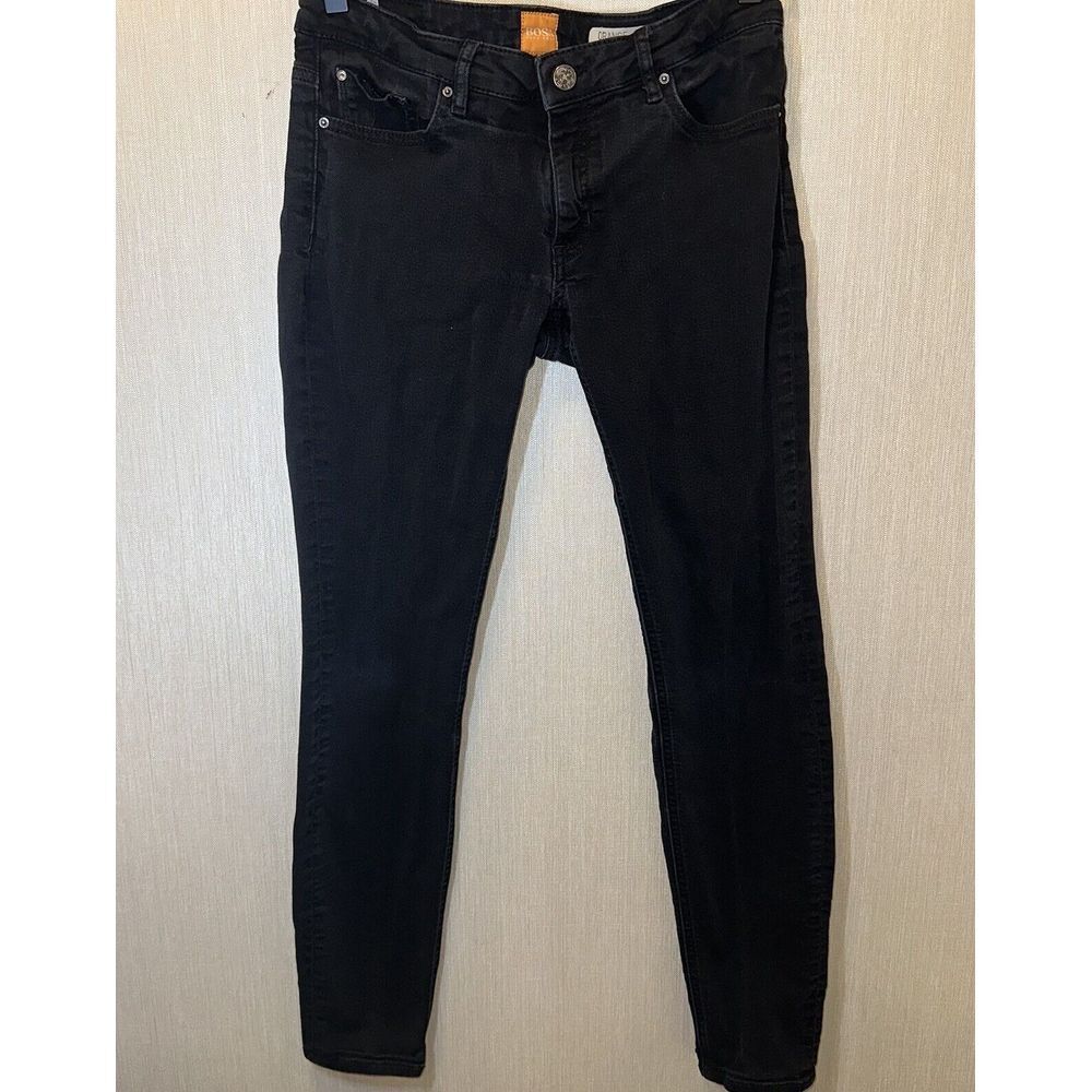 Hugo Boss Orange J20 Coal Women's Jeans W27 L32 Black Stretch